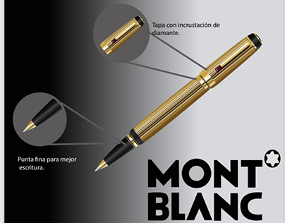 Ilustración esferos Mont Blanc