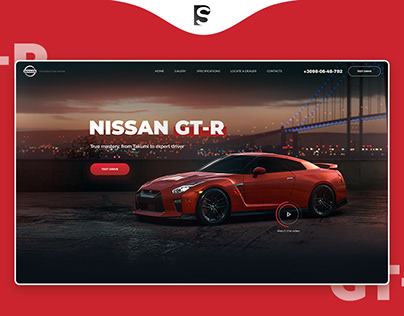 Nissan GT-R Sale- Landing page Concept