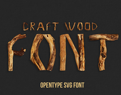Craft Wood Font