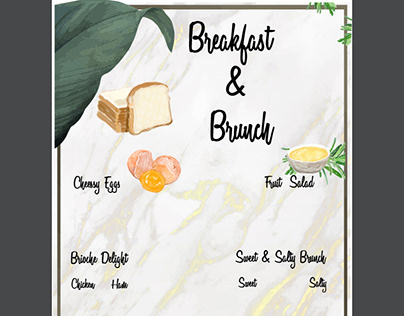 Breakfast & Brunch Menu Design