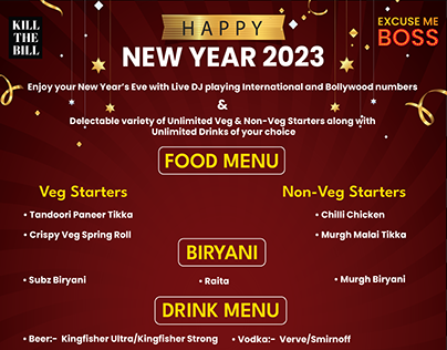 New year special menu