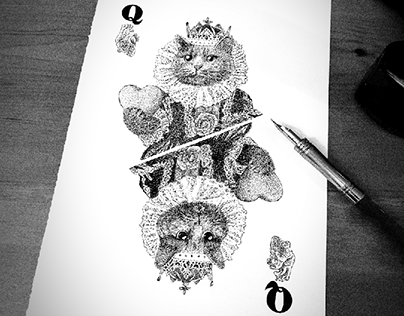 Poker cards, Queen of hearts - Gentlebrand