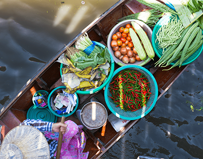 Editorial - Thailand - Floating Market