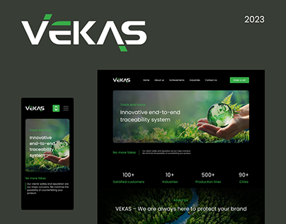 Website for the Serbian company Vekas