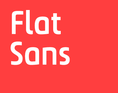 Flat Sans – Bespoke font