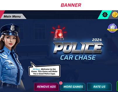 Project thumbnail - POLICE CAR GAME UI