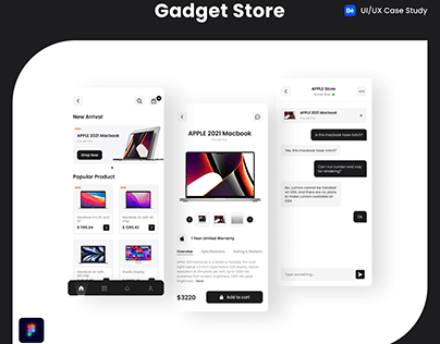 Gadget Store App Design