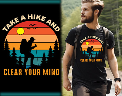 hiking t shirt design