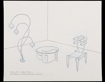 Organic Furniture Set - Design Drawing