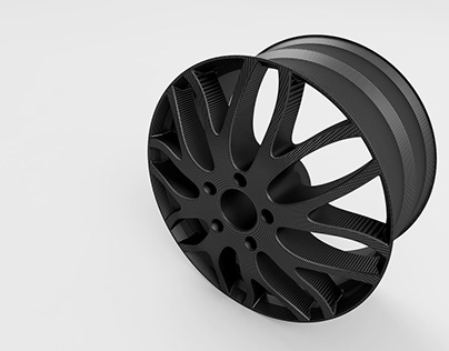3D-Graphics. Wheel Car.