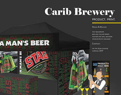Carib brewery - Product and Print Design