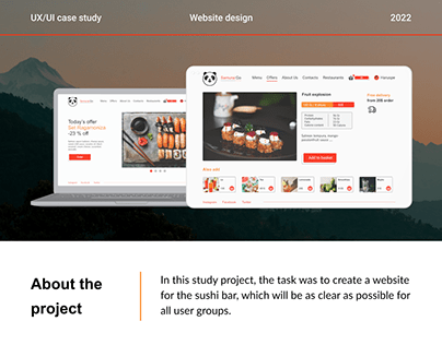 UX researching for sushi bar - UX/UI case study
