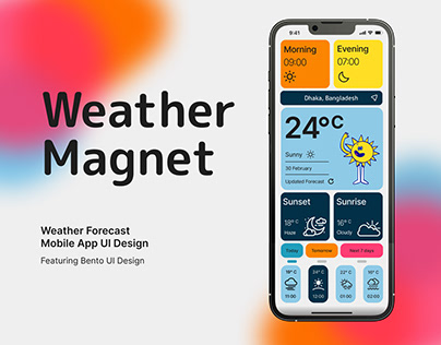 Weather Magnet - Weather App UI Design