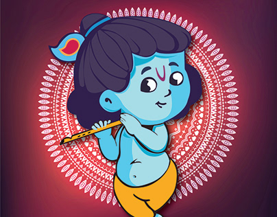 Lord Krishna Projects | Photos, videos, logos, illustrations and branding  on Behance