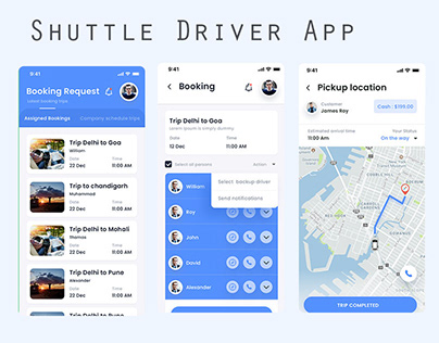 Shuttle driver app