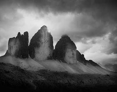 The Dolomites. Inspired by Ansel Adams.
