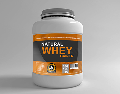 Whey Nutrition Container Mockup