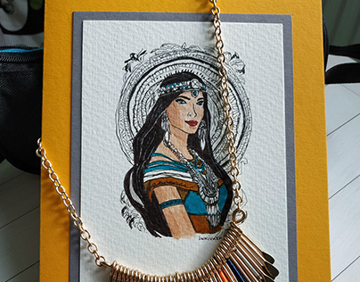Postcard 'Pocahontas'
