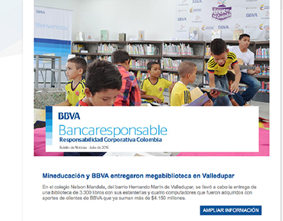 Newsletter para BBVA Colombia