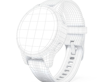 Hi-poly Garmin Vivoactive Smartwatch 3D Modeling