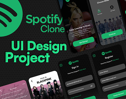 Project thumbnail - UI Project : Spotify Clone