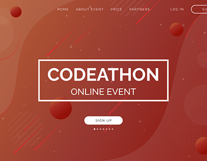 Codeathon Event |Main Screen | Web Design | UI/UX