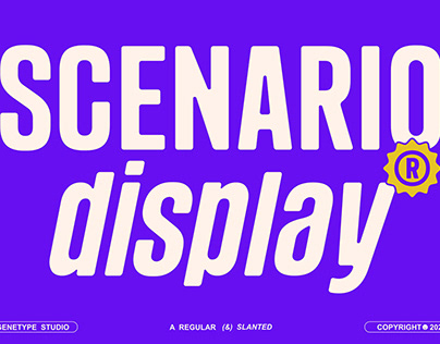 Scenario Display Font