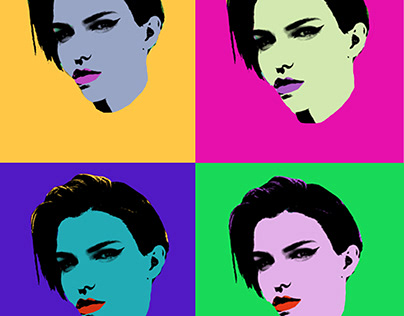 Ruby Rose - Andy Warhol Tecnique