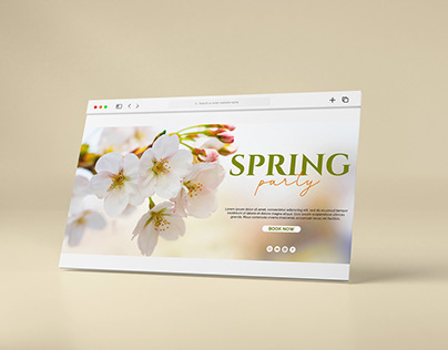Spring party banner