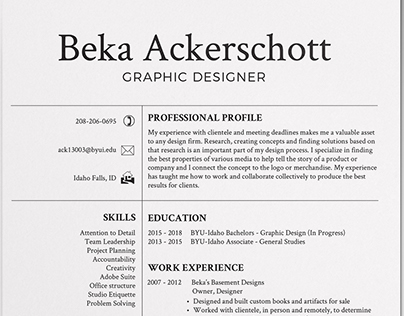 Beka Ackerschott resume
