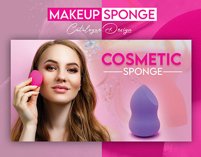 Makeup Sponge Catalogue Design