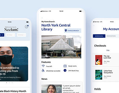 Mobile app for the Toronto Public Library