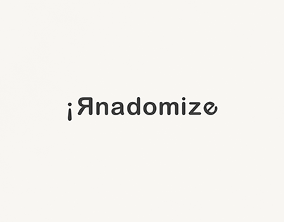 Randomize! | Typographical Poster