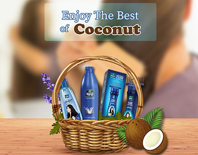Parachute Coconut Hair Oil social media ad