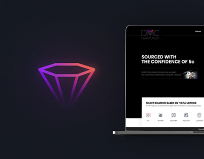 Case study + Visual design for Diamond Trading company