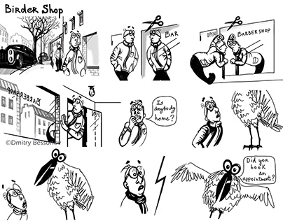 "Birder Shop" Comic