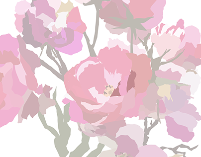 Flowers with Illustrator