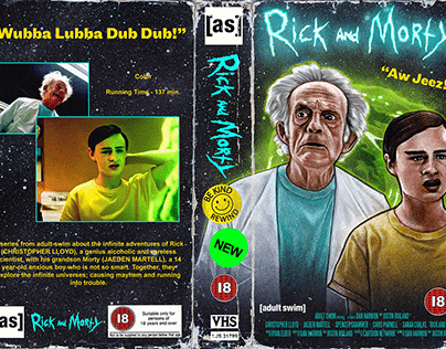 Rick and Morty VHS Cover Art
