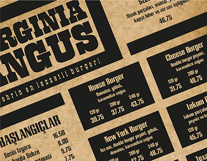 virginia angus | menu