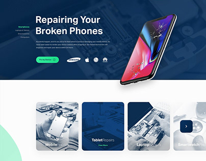 Website for Smart Phone Repair Shop Based in London, UK