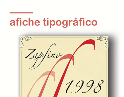 Zapfino | Afiche tipográfico