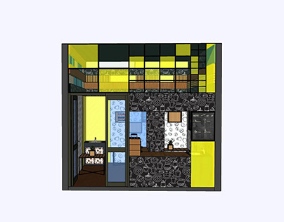 Coffee shop interior structural drawings
