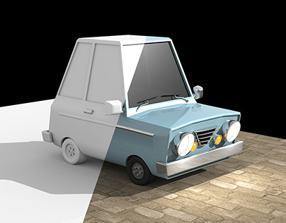 3D Cartoon Car