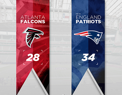 Super Bowl LI Scoreboard Graphic