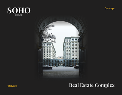 SOHO House – Real Estate Concept Website