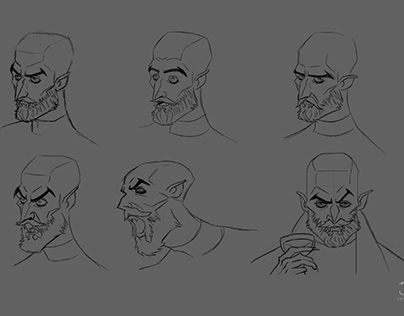 Character expressions sketches (personal project)