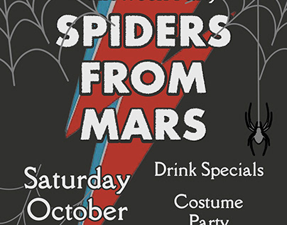 Spiders From Mars Halloween Party Promo