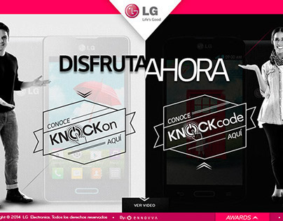 MIni Site Knock Code and On LG Perú