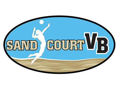 Sand Court Volleyball Logo