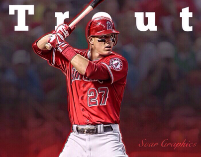 Mike Trout Graphic Design